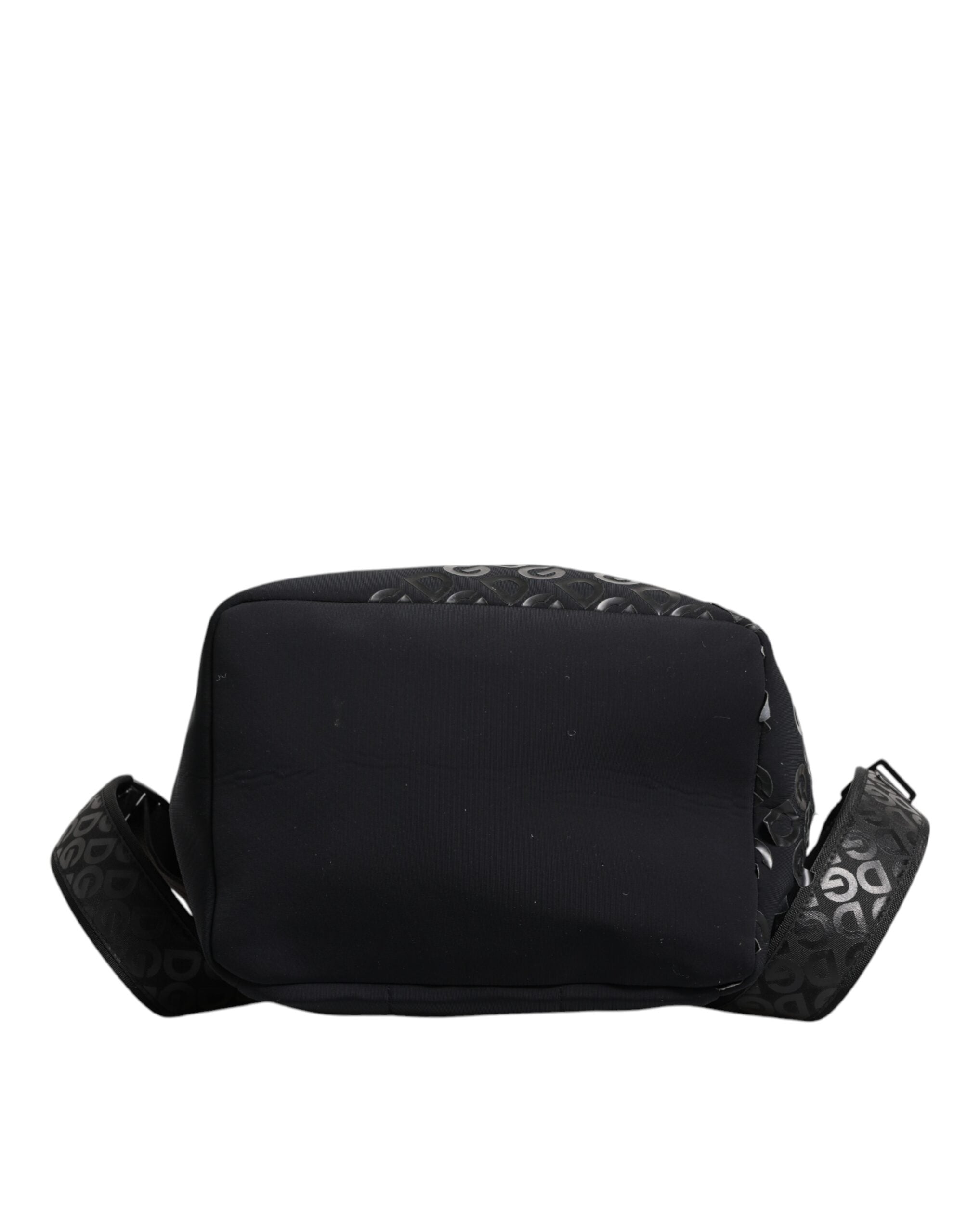 Dolce & Gabbana Black Neoprene Nylon DG Logo School Backpack Bag - view 5