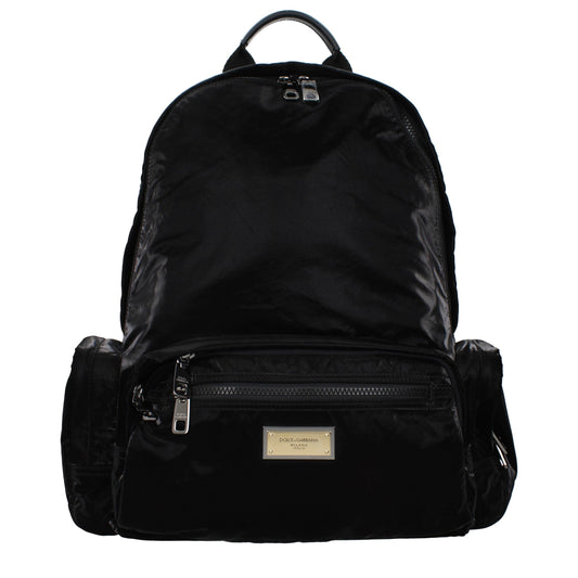 Dolce & Gabbana Black Nylon Backpack - YSONA