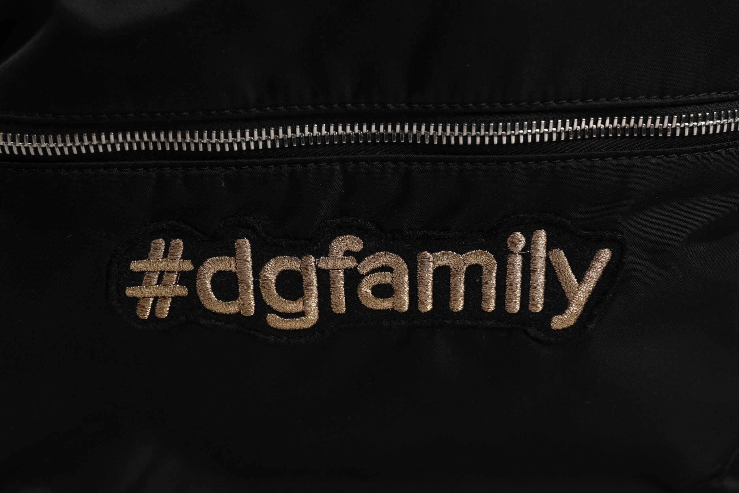 Dolce & Gabbana Black Nylon #DGFAMILY Embellished Backpack VULCANO Bag - view 3
