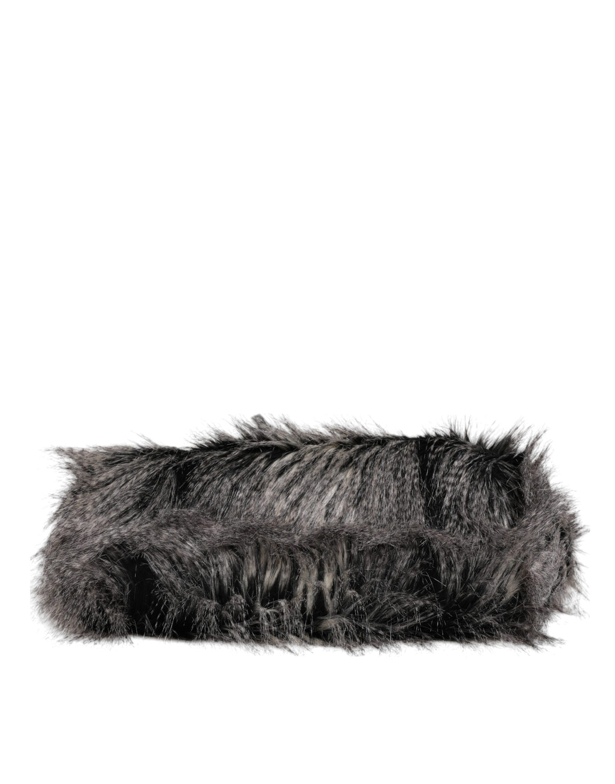 Dolce & Gabbana Black Oversize Faux Fur Shopping Tote Bag - view 5