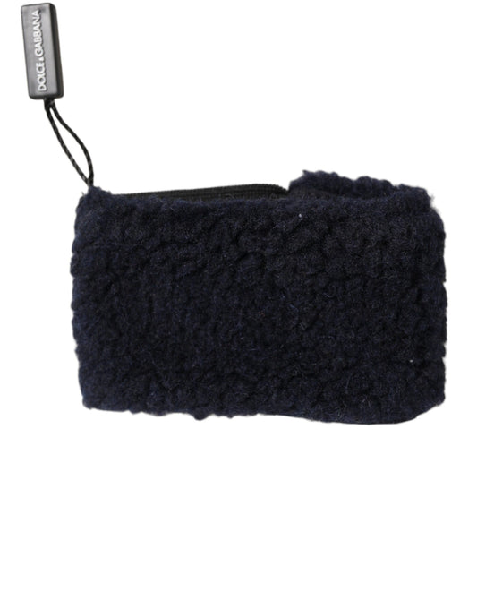 Dolce & Gabbana Black Wool Knitted Sweatbands Men Wristband - YSONA