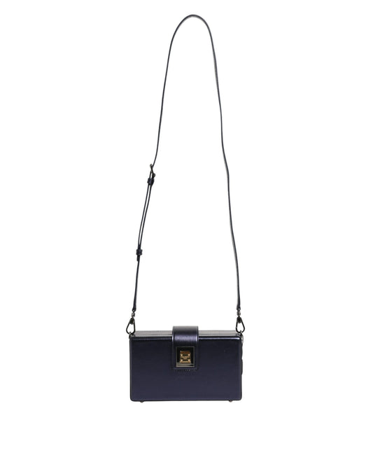Dolce & Gabbana Blue DG BOX Lambskin Leather Crossbody Strap Bag - YSONA