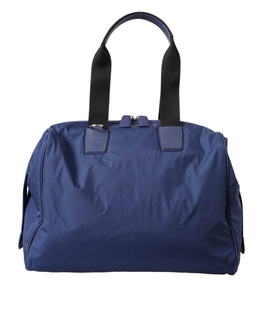 Dolce & Gabbana Blue Nylon Calfskin Hand Shoulder Duffel Bag - YSONA