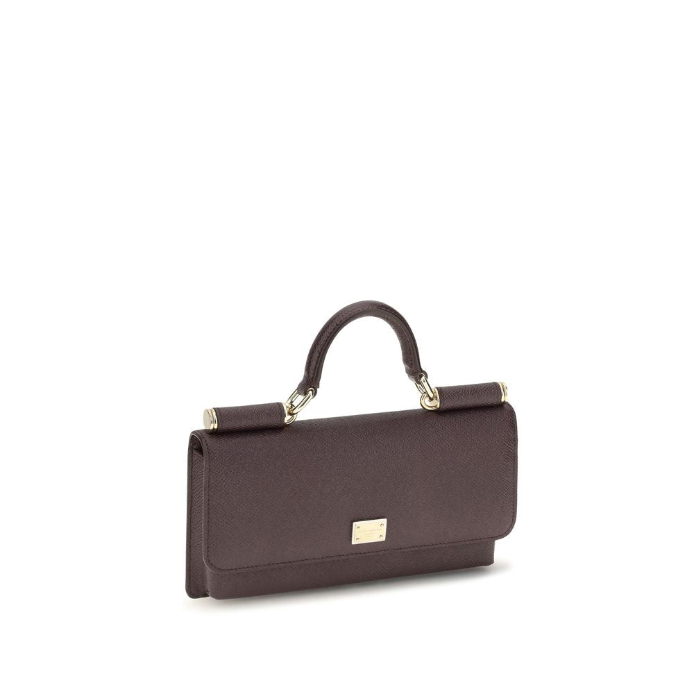 Dolce & Gabbana Brown Calf Leather Bos Taurus Shoulder Bag - view 2