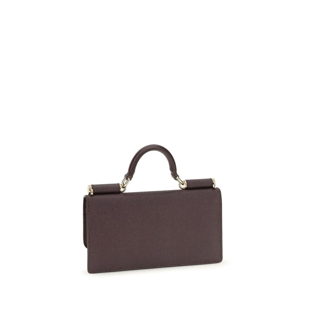 Dolce & Gabbana Brown Calf Leather Bos Taurus Shoulder Bag - view 3
