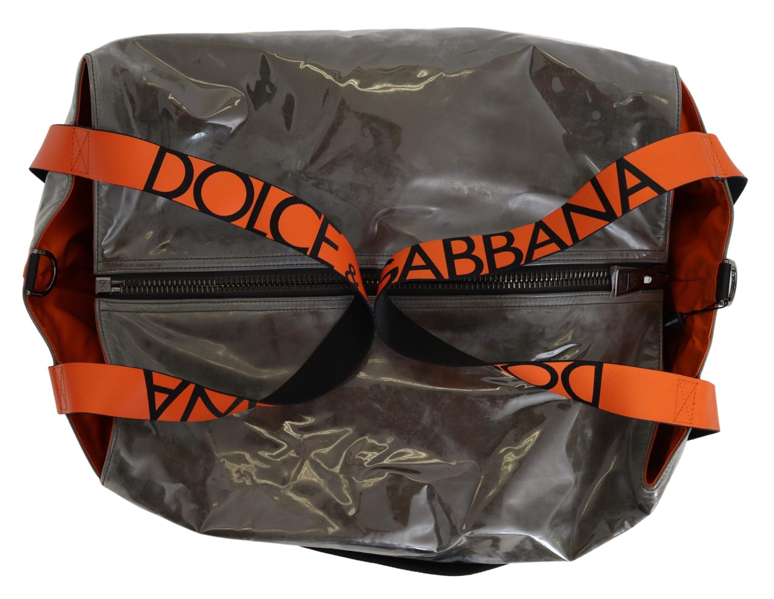 Dolce & Gabbana Cotton Men Large Fabric Green Shopping Tote Bag - view 4