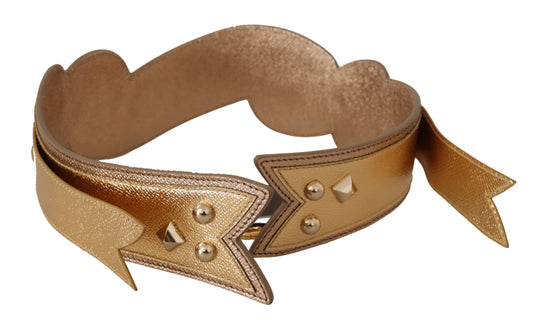 Dolce & Gabbana Gold Leather LOVE Patch Bag Shoulder Strap - YSONA