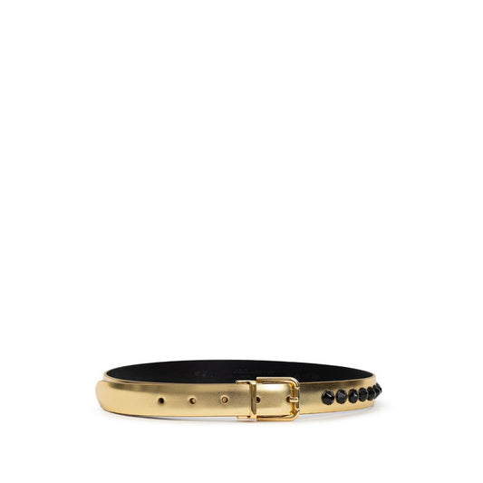 Dolce & Gabbana Gold Leather Regular Belt - YSONA