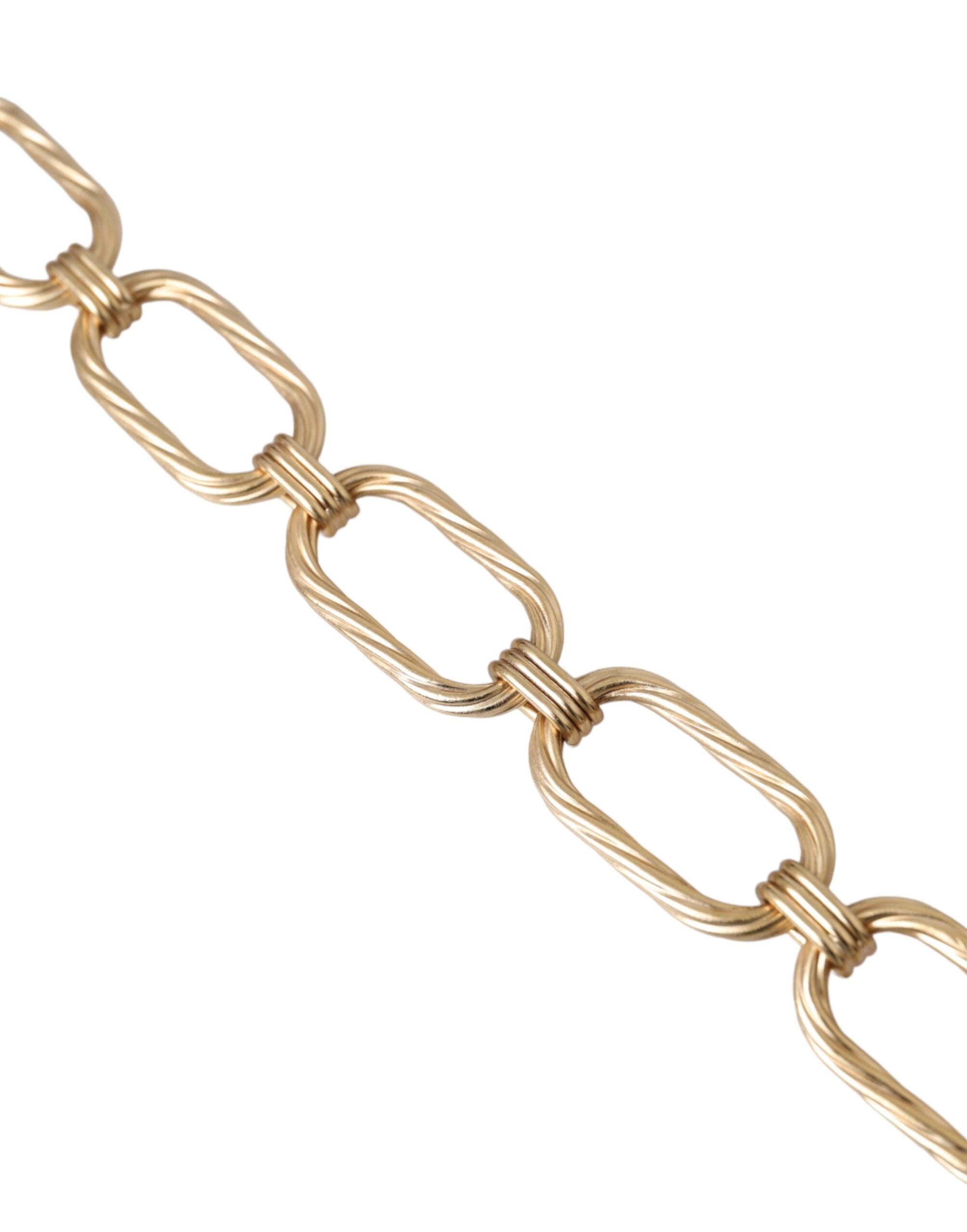 Dolce & Gabbana Gold Tone Brass Large Link Chain Jewelry Necklace - view 4