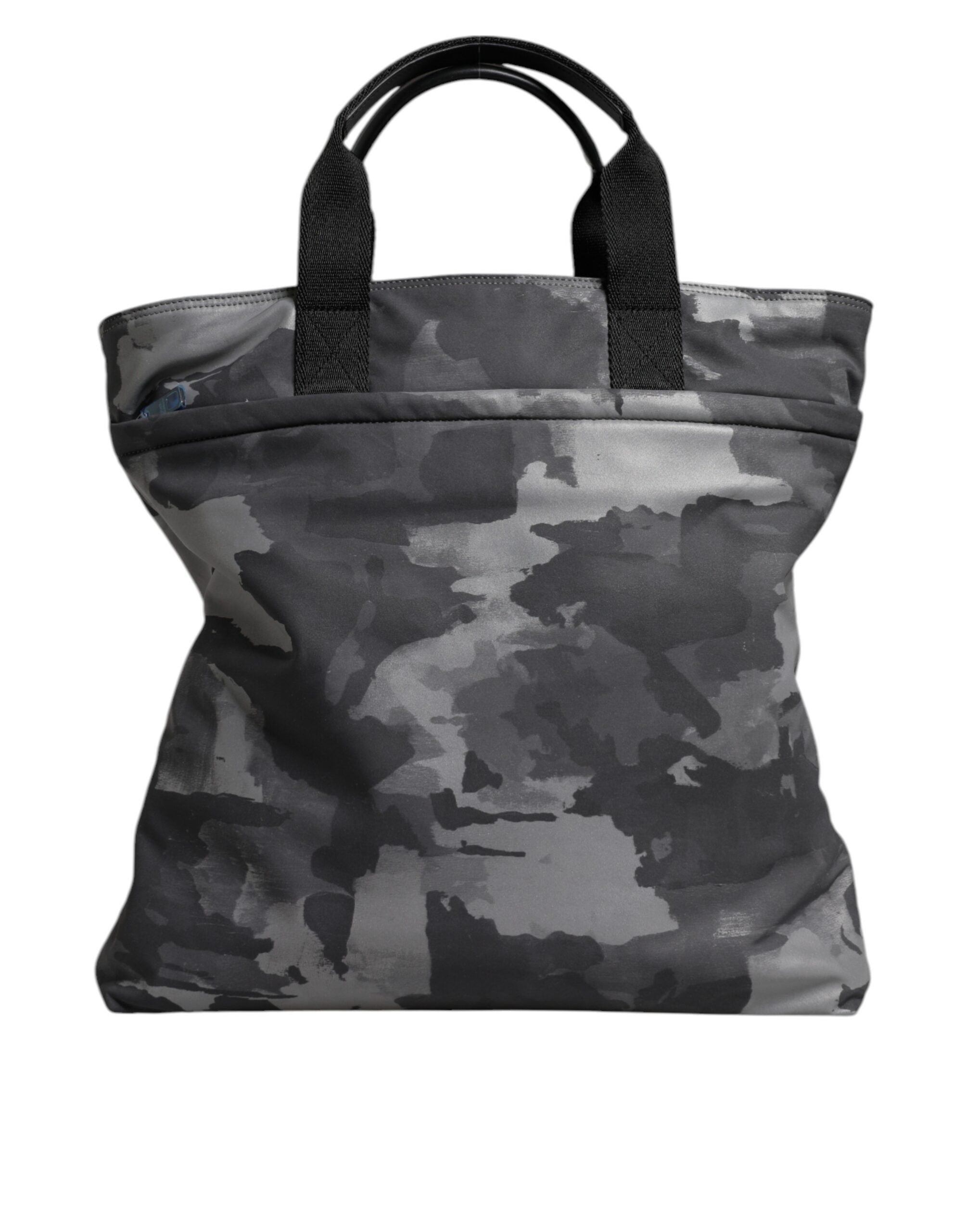 Dolce & Gabbana Gray Camo Cotton Multiple Compartments Tote Bag - view 5