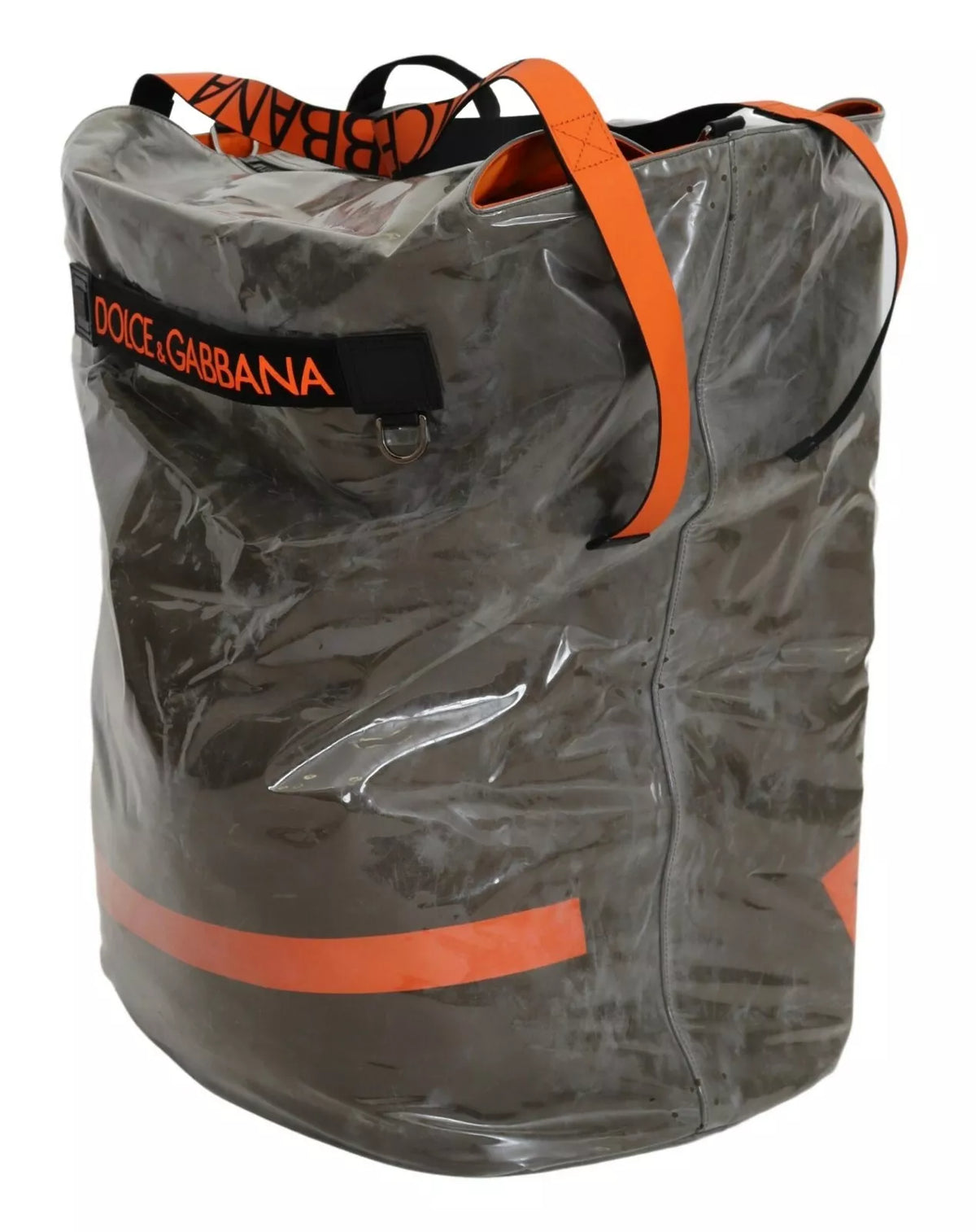 Dolce & Gabbana Green Fashion Expression Oversized Plastic Tote Bag - view 3