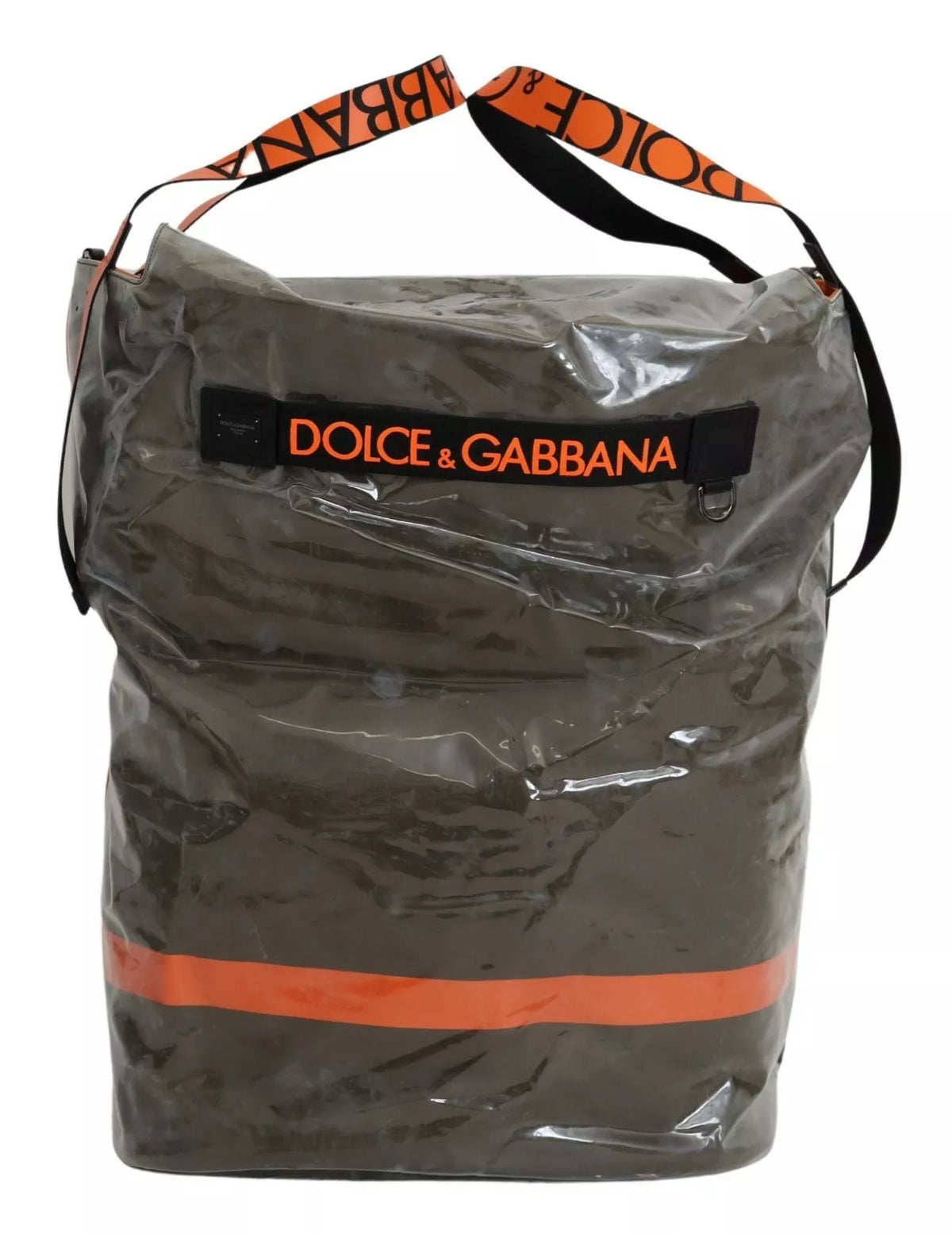 Dolce & Gabbana Green Fashion Expression Oversized Plastic Tote Bag - view 4