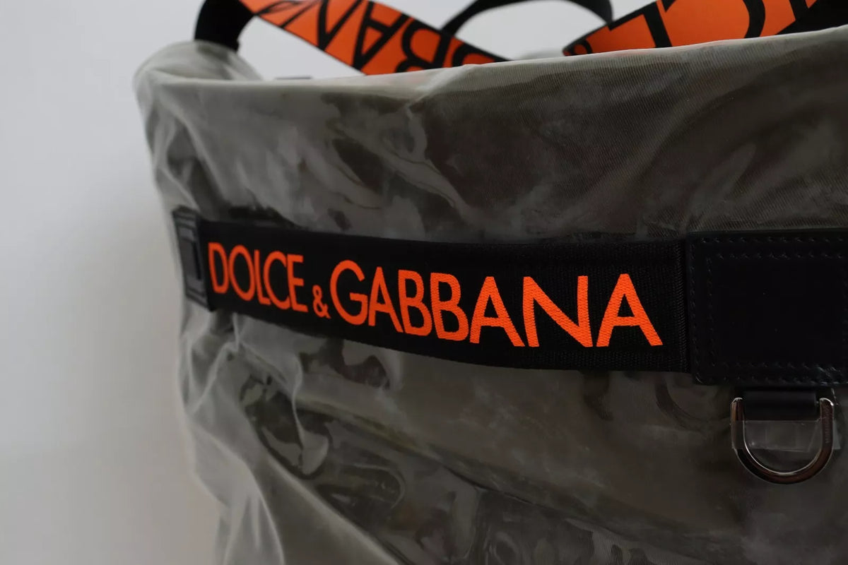 Dolce & Gabbana Green Fashion Expression Oversized Plastic Tote Bag - view 5