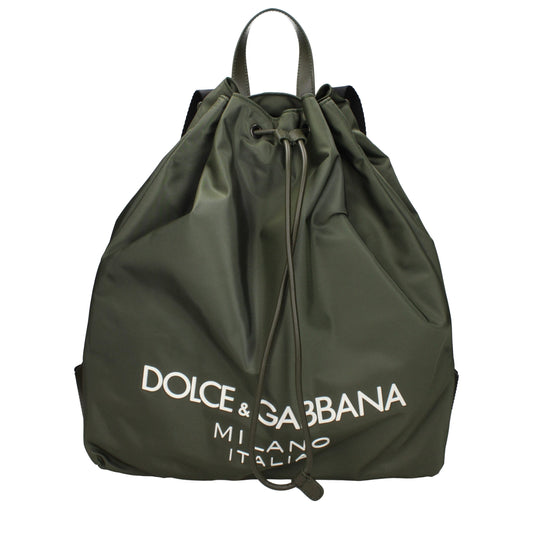 Dolce & Gabbana Green Nylon Backpack - YSONA