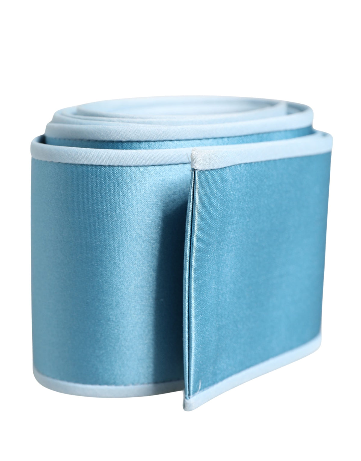 Dolce & Gabbana Light Blue Silk Satin Waist Women Cintura Belt - view 3