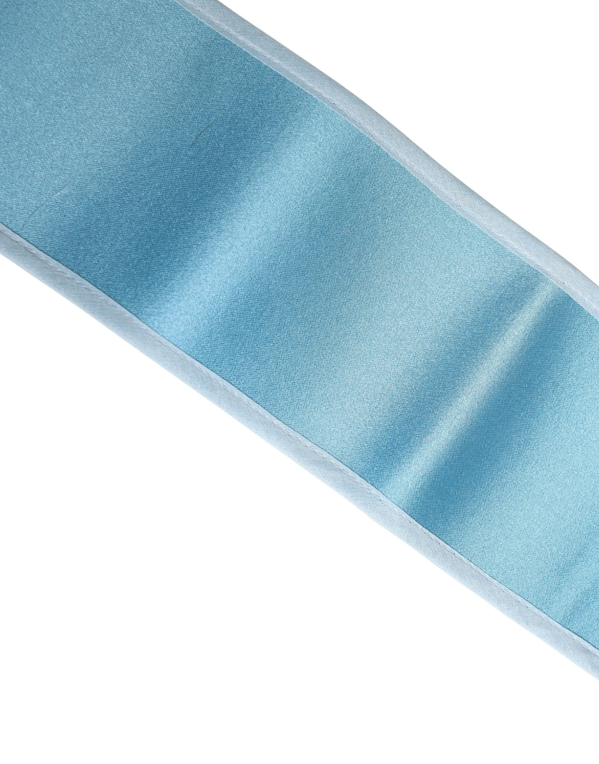 Dolce & Gabbana Light Blue Silk Satin Waist Women Cintura Belt - view 5