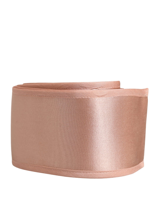 Dolce & Gabbana Light Pink Silk Satin Waist Women Cintura Belt - YSONA