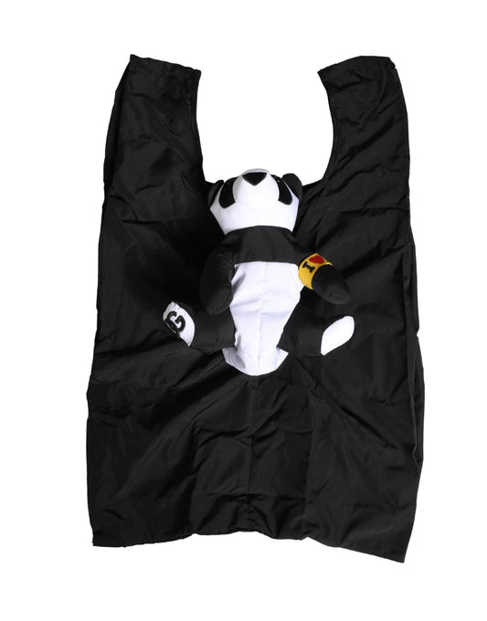 Dolce & Gabbana Men Black Polyester Panda Stuffed Ecobag Bag - YSONA