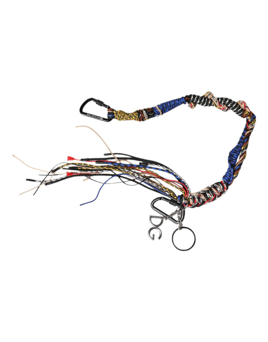 Dolce & Gabbana Multicolor Braided Rope Logo Bag Shoulder Strap - YSONA