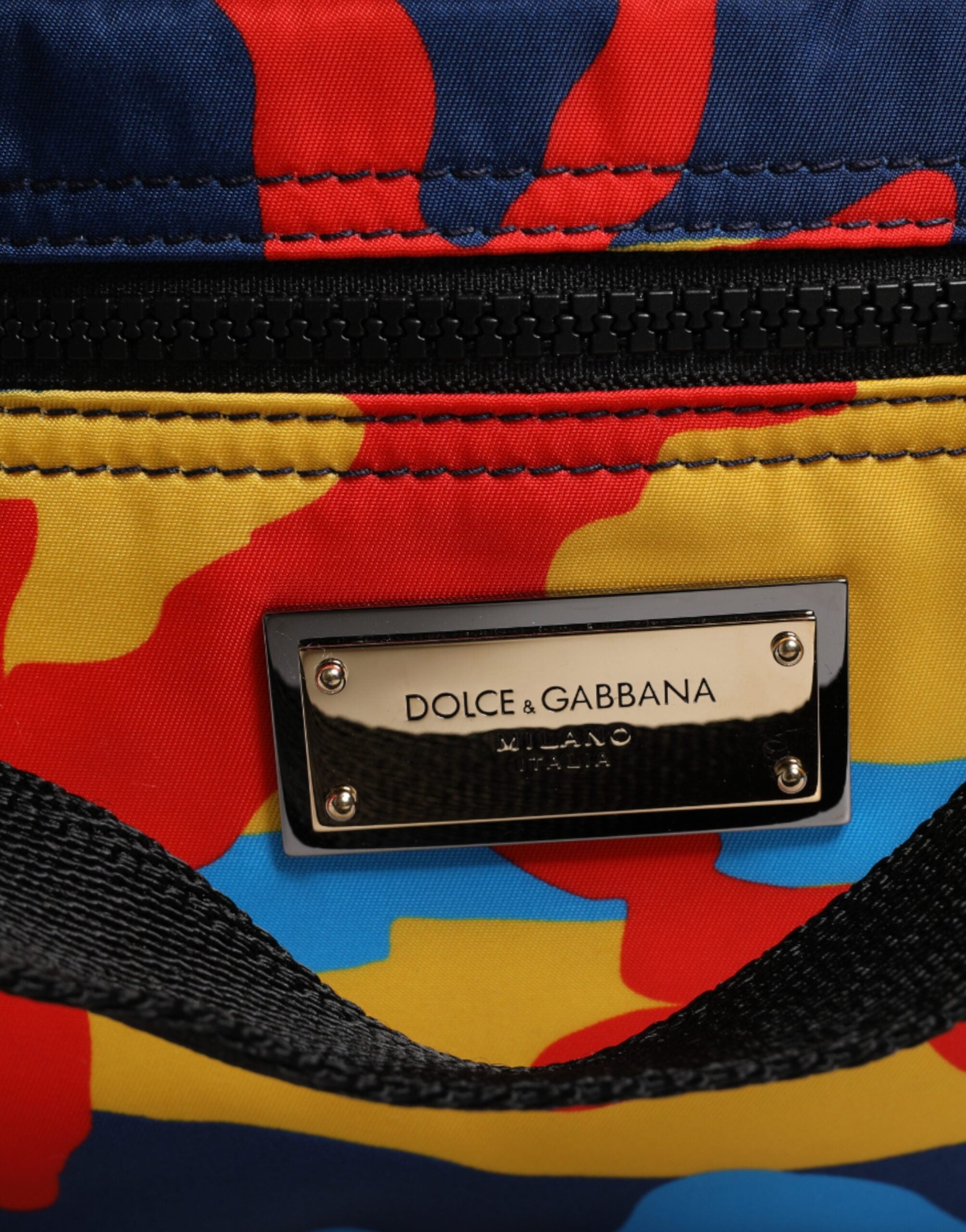 Dolce & Gabbana Multicolor Camouflage Nylon Shopping Tote Bag - view 3