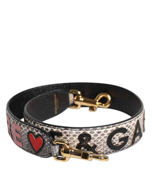 Dolce & Gabbana Multicolor DG AMORE Patch Bag Shoulder Strap - YSONA