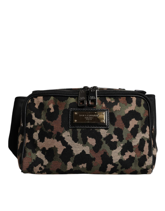 Dolce & Gabbana Multicolor Leopard DG Logo Belt Waist Fanny Pack Bag - YSONA