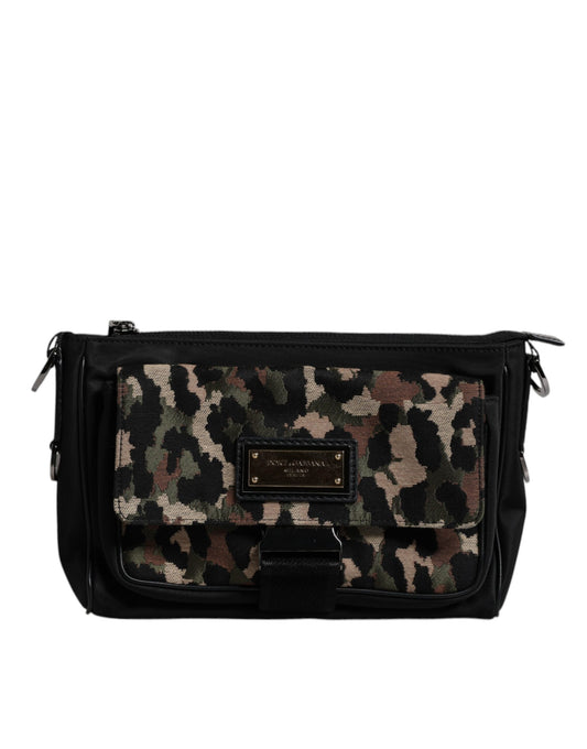 Dolce & Gabbana Multicolor Leopard Jacquard Crossbody Bag - YSONA