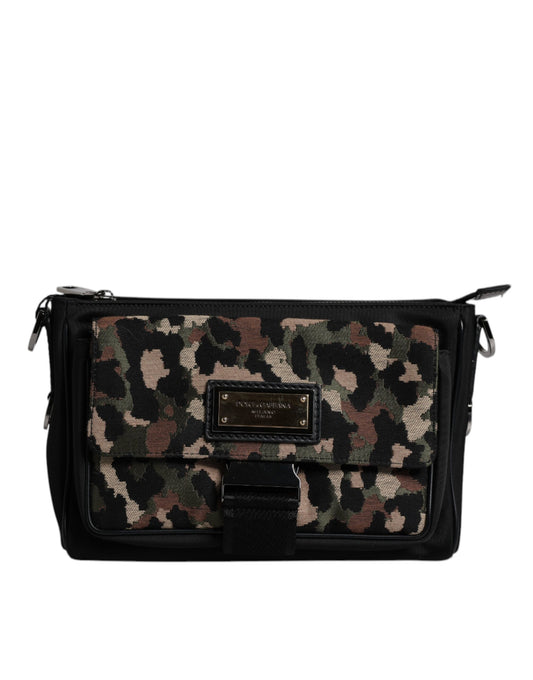 Dolce & Gabbana Multicolor Leopard Jacquard Crossbody Bag - YSONA