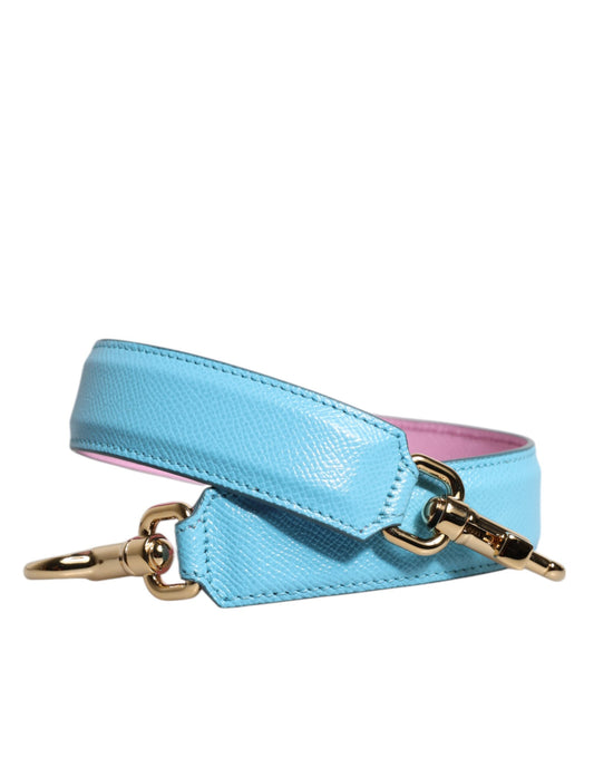 Dolce & Gabbana Pink Blue Leather Handle Bag Shoulder Strap - YSONA