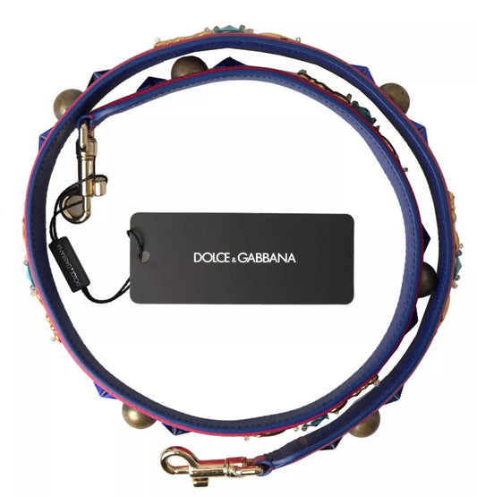 Dolce & Gabbana Pink Exotic Leather Studded Shoulder Strap - YSONA