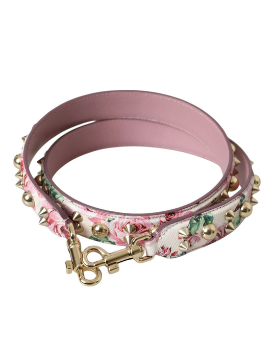 Dolce & Gabbana Pink Floral Handbag Accessory Shoulder Strap - YSONA