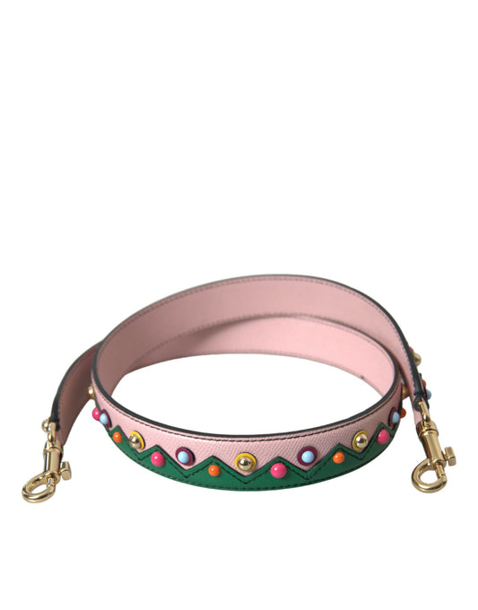 Dolce & Gabbana Pink Leather Handbag Accessory Shoulder Strap - YSONA