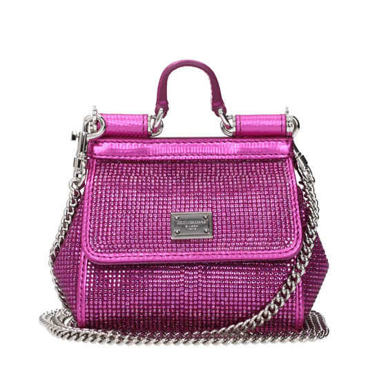Dolce & Gabbana Pink Satin Handbag - YSONA