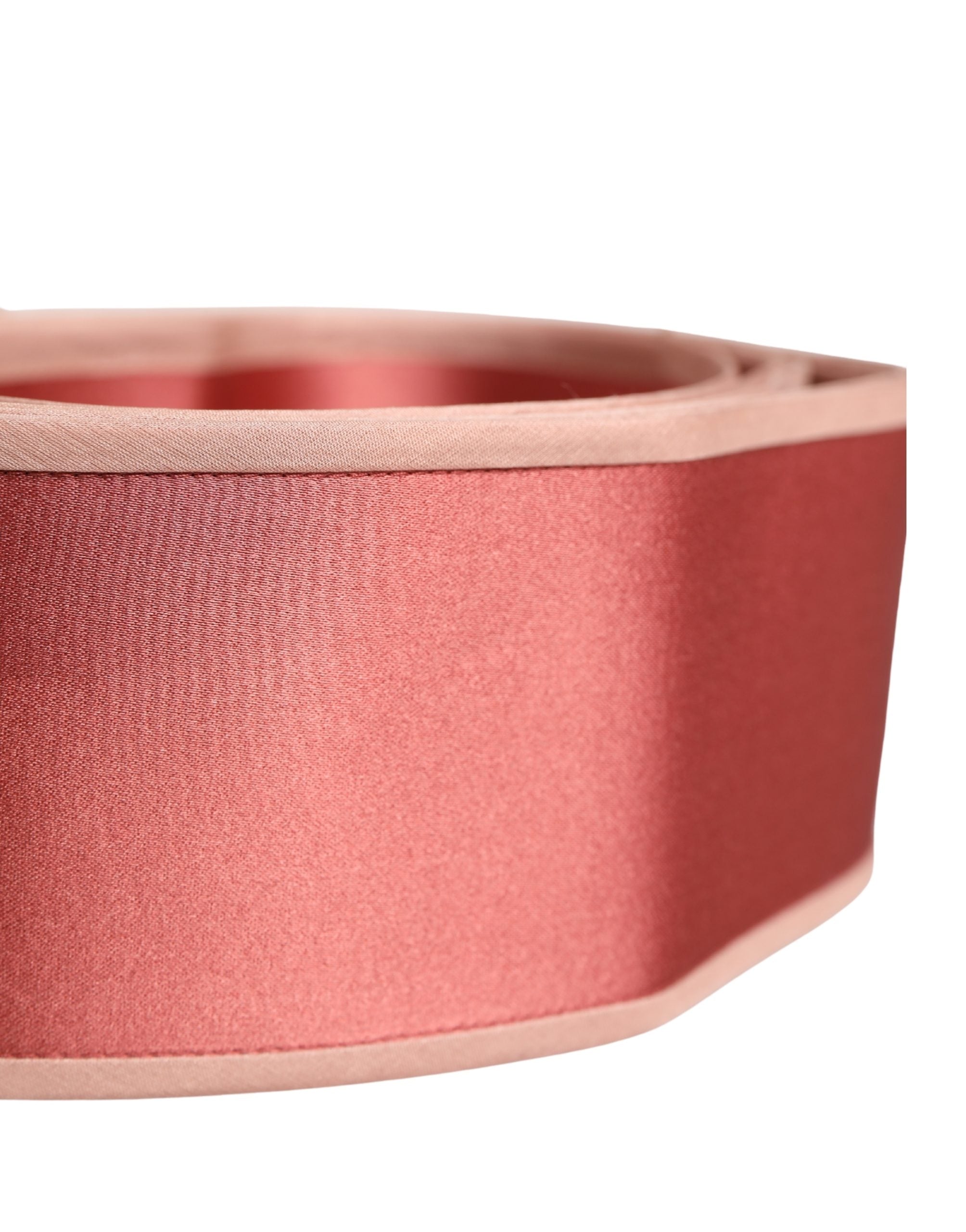 Dolce & Gabbana Pink Silk Satin Waist Women Cintura Belt - view 3