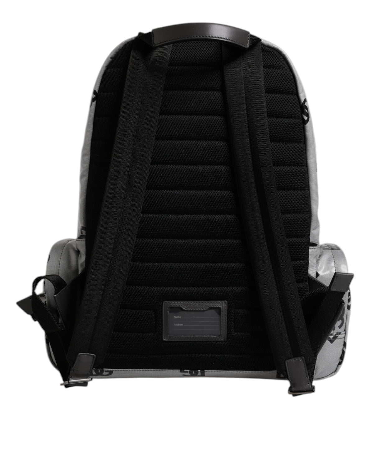 Dolce & Gabbana Polyester Gray Black DG Logo Plaque Backpack Bag - view 5