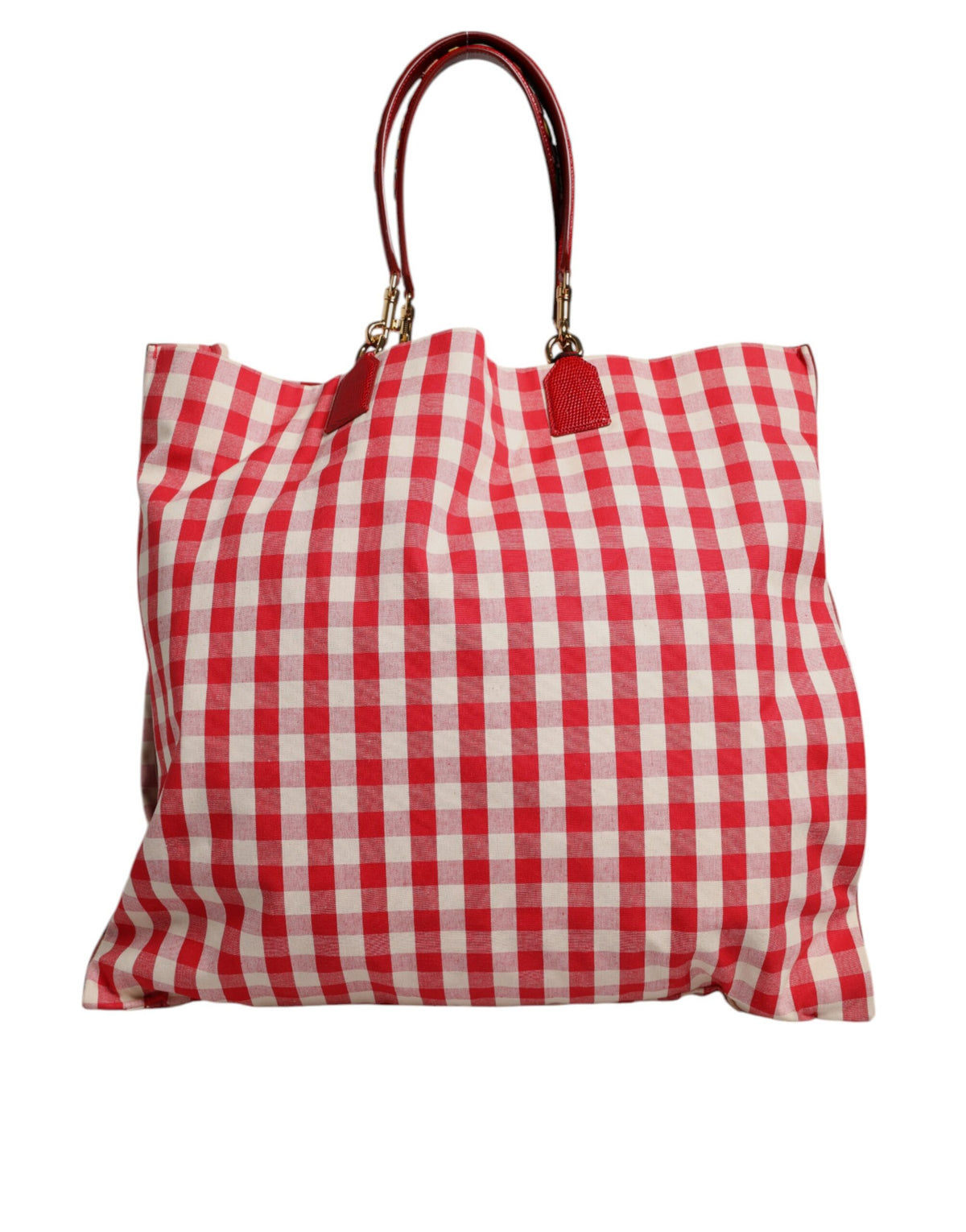 Dolce & Gabbana Red I Love Pizza Rhinestone Embellished Tote Bag - view 4