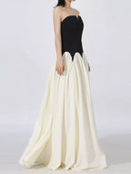 YSONA Two Tone Tube Maxi Dress — detail view | Women's Dress | Shop YSONA