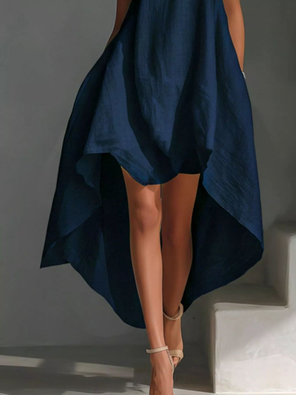 YSONA High-Low Round Neck Sleeveless Dress — styling view | Women's Dress | Shop YSONA
