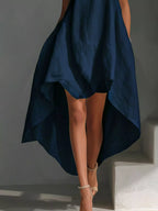 YSONA High-Low Round Neck Sleeveless Dress — styling view | Women's Dress | Shop YSONA