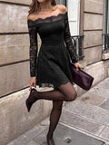 YSONA Lace Off Shoulder Mini Dress — front view | Women's Dress | Shop YSONA