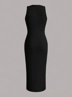 YSONA Sleeveless Round Neck Midi Dress — styling view | Women's Dress | Shop YSONA