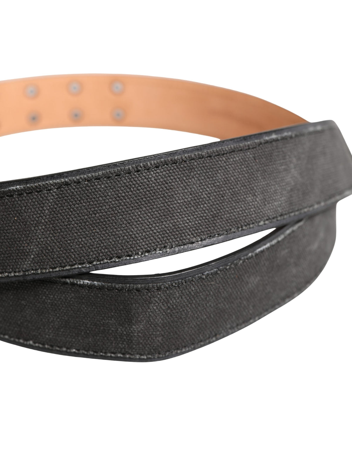 Ermanno Scervino Black Wool Cotton Logo Metal Buckle Belt - view 5