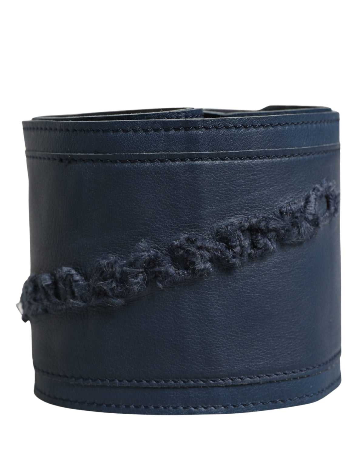 Ermanno Scervino Blue Leather Wide Waist Women Cintura Belt - view 2