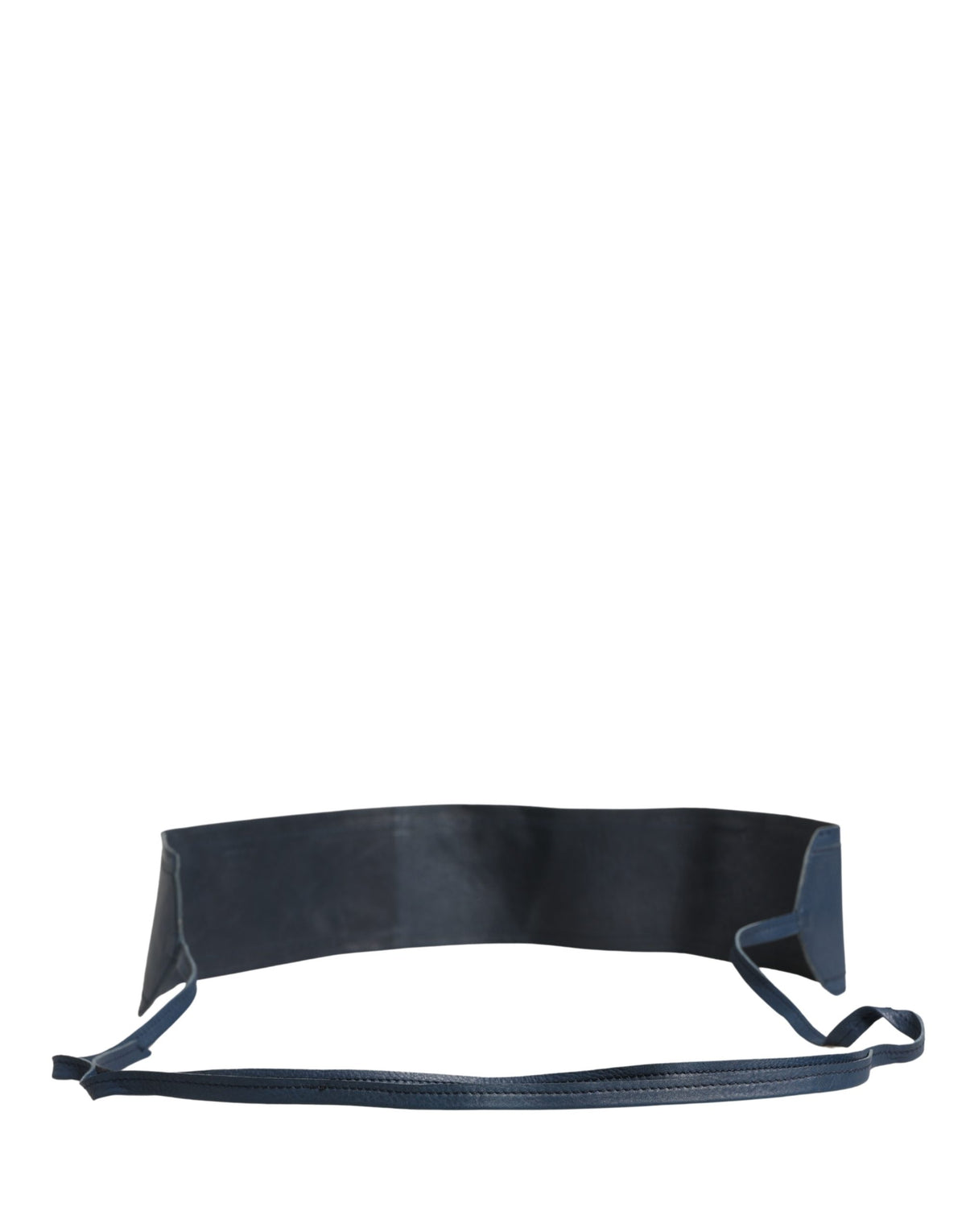 Ermanno Scervino Blue Leather Wide Waist Women Cintura Belt - view 3