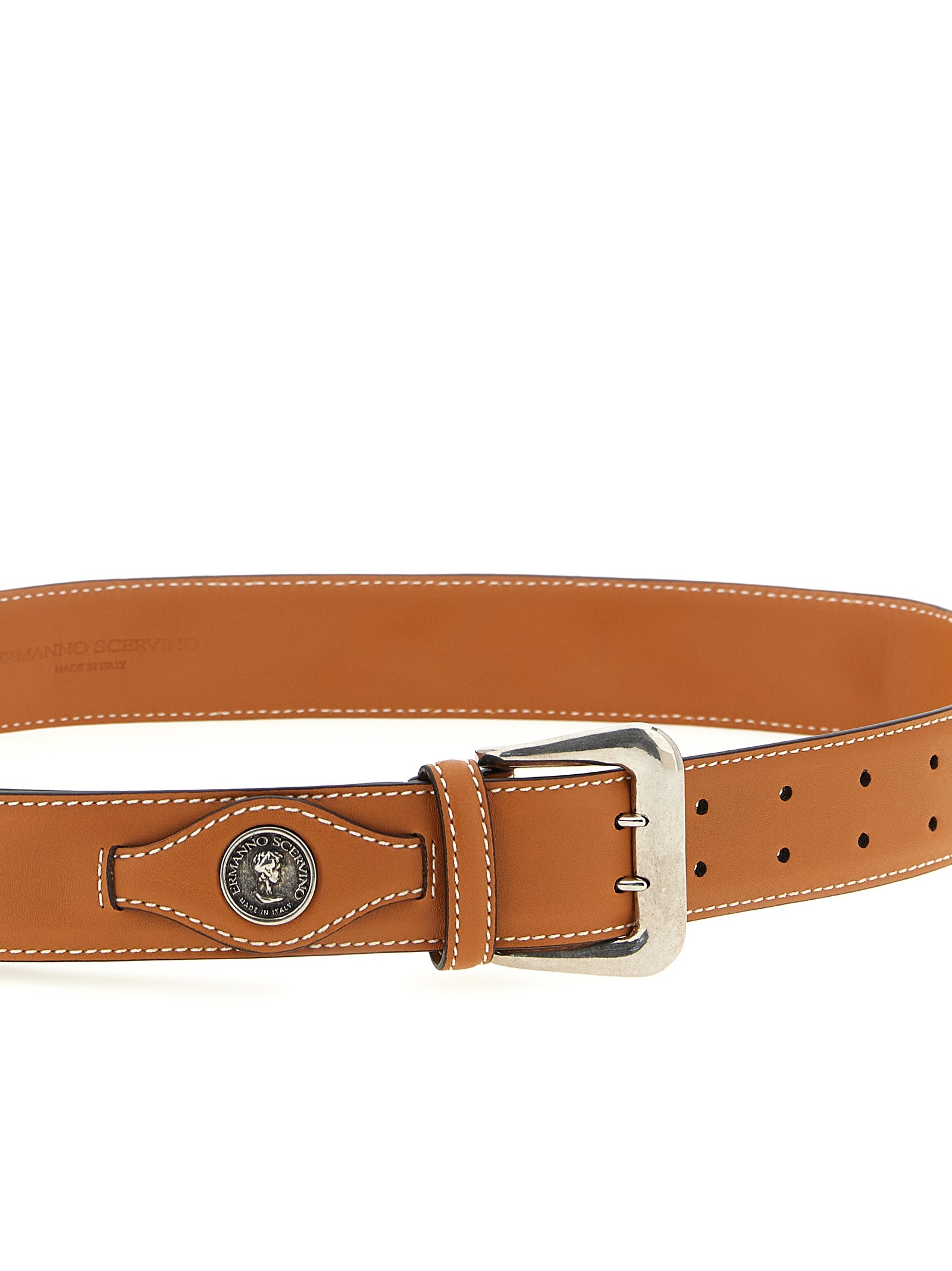 Ermanno Scervino Brown Calfskin Regular Belt - view 3