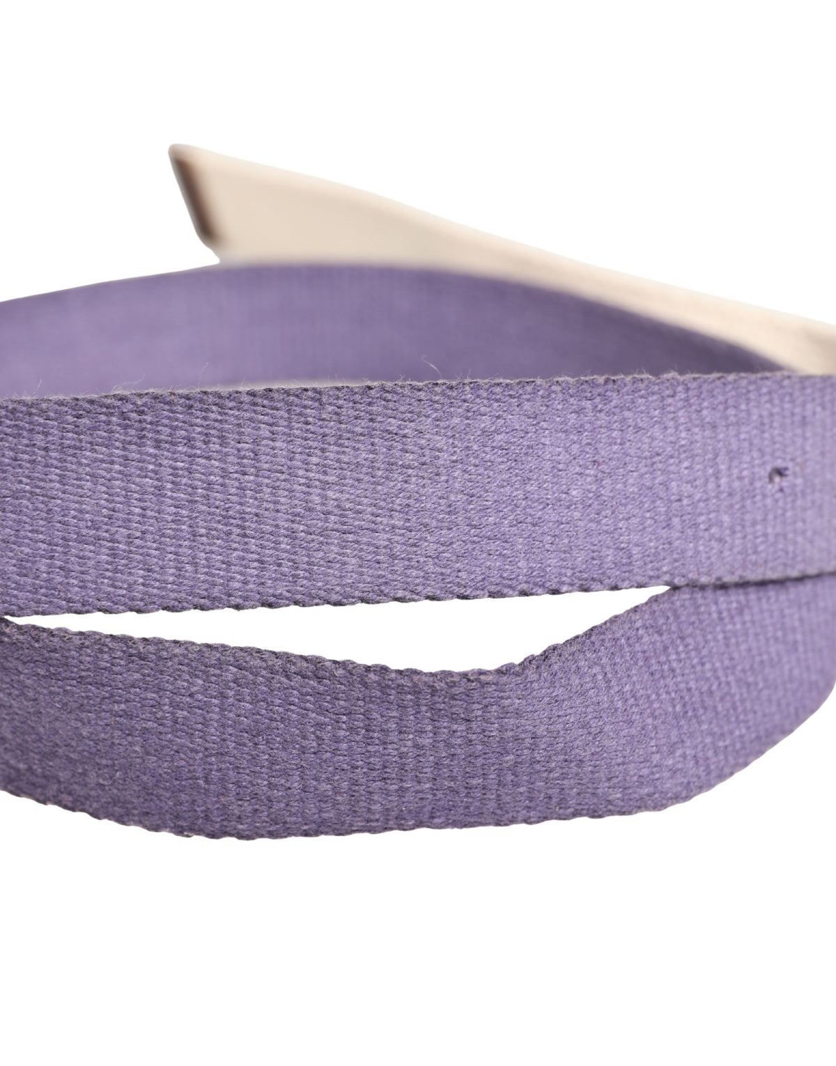 Ermanno Scervino Men Purple Canvas Silver Metal Buckle Belt - view 5