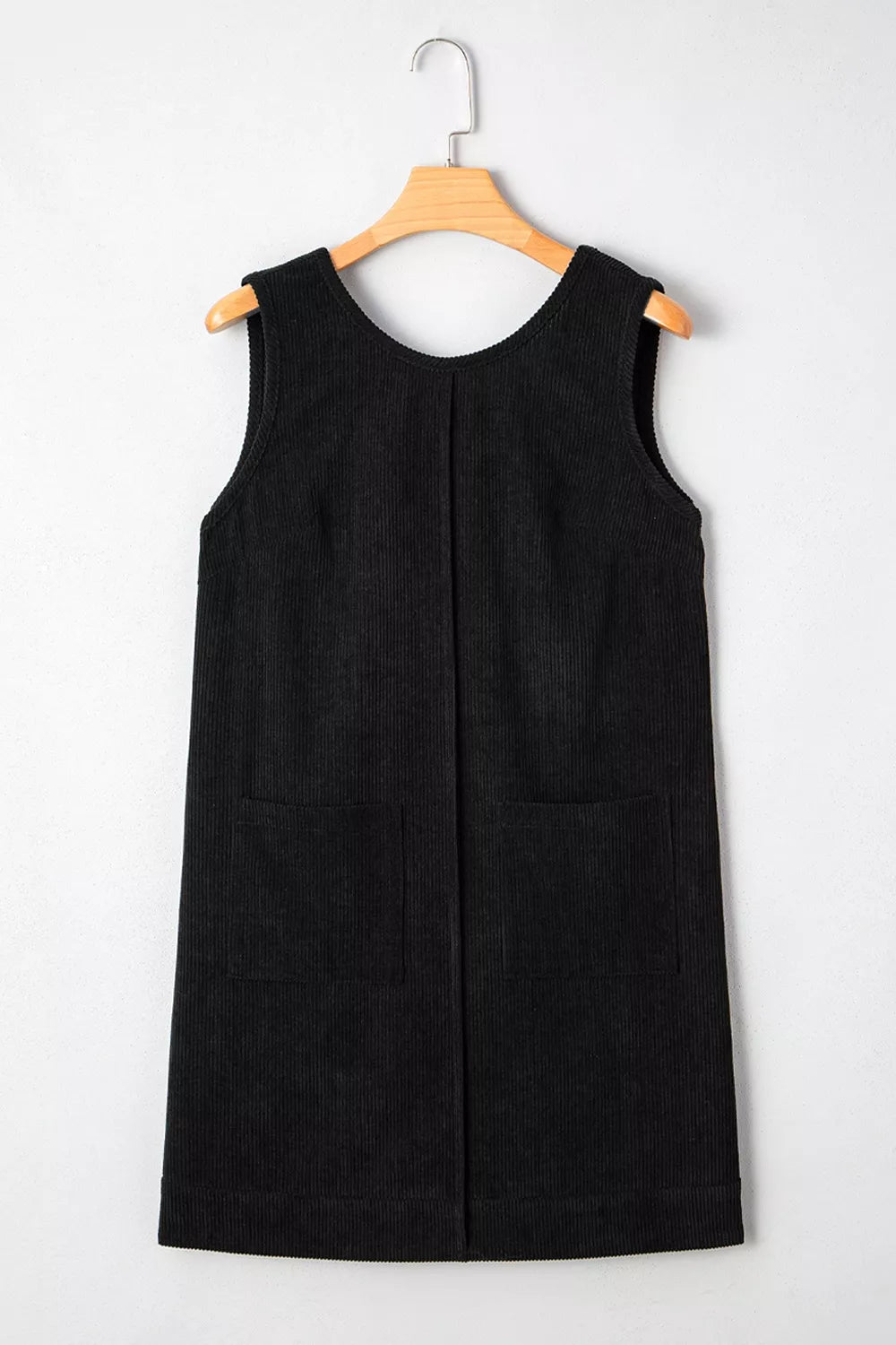 YSONA Corduroy Patch Pocket Sleeveless Mini Dress — styling view | Women's Dress | Shop YSONA