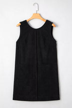 YSONA Corduroy Patch Pocket Sleeveless Mini Dress — styling view | Women's Dress | Shop YSONA