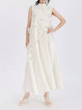YSONA Floral Embellished Sleeveless Maxi Dress — front view | Women's Dress | Shop YSONA
