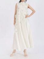 YSONA Floral Embellished Sleeveless Maxi Dress — front view | Women's Dress | Shop YSONA